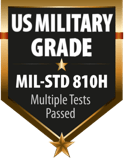 Military-grade durability icon. 